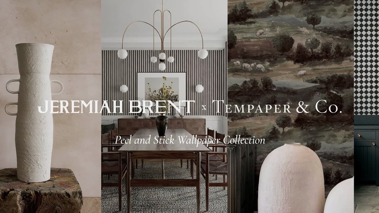 Jeremiah Brent Peel and Stick Wallpaper | Designer Removable Wall Decor