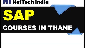 SAP Training Institute in Thane, Andheri Mumbai and Nerul, Navi Mumbai With Placement Support