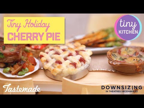 Tiny Holiday Cheese Platter & Cherry Pie I Tiny Kitchen