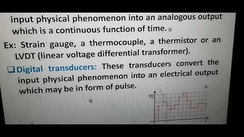 Transducer:Introduction and types