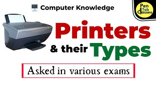 🖥️ Types of Printers 🖨️ | Computer Peripheral Devices