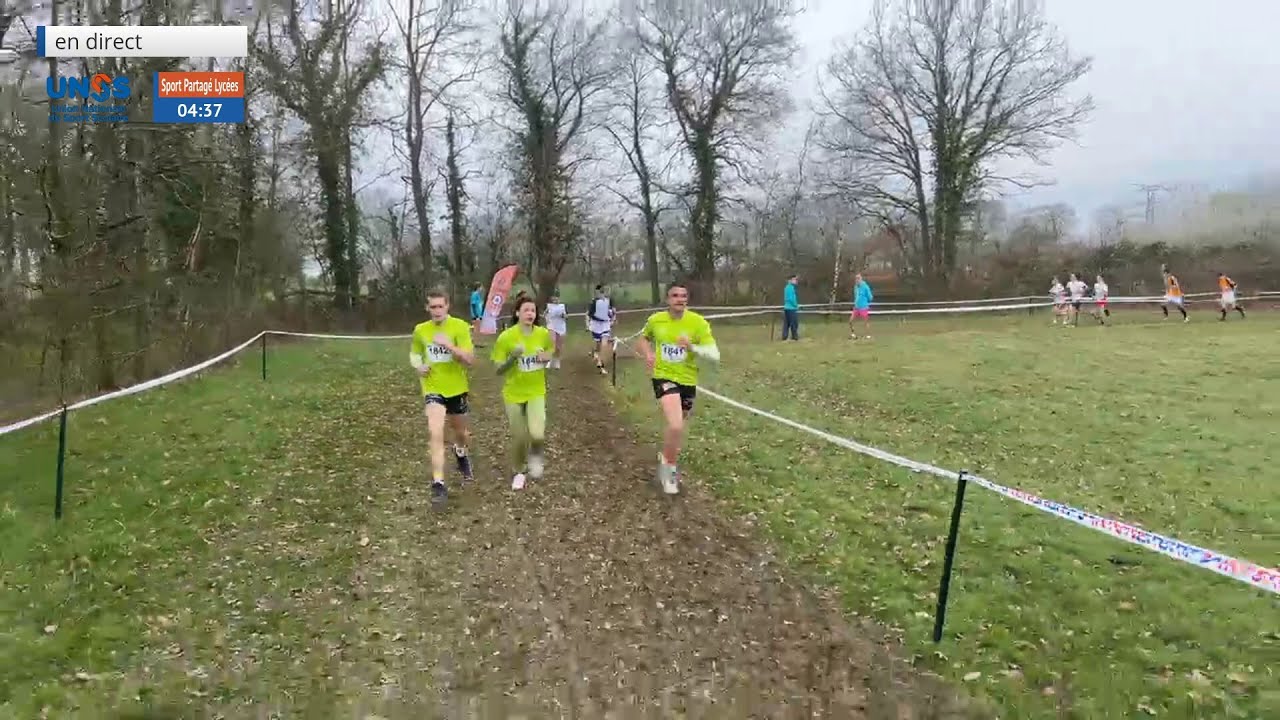 Course Sport Partag Lyces  Championnats de France UNSS de Cross country 2024