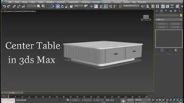 Center Table Modeling in 3ds Max | Center Table in 3d Max | Table Modeling | Coffee Table in 3ds Max