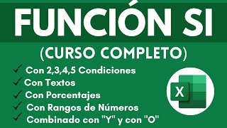 Función SI en Excel  Curso Completo Excel ( 17 EjemplosBásicoIntermedioAvanzado)