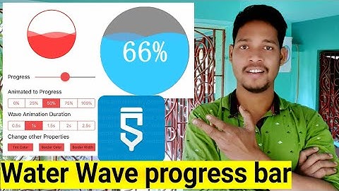 water wave progress bar  project in sketchware #AndroidAppdeveloper #sketchware #Aauraparti