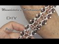 DIY- Pulsera en marrones - Bracelet in brown -سوار بني - Pulseira em marrom -Bracciale in marrone