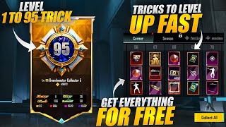 Level 1 To 95 🤩 | Tricks To Level Up Fast | New Collection Feature |BGMI / PUBGM