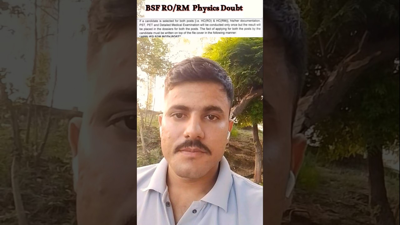 BSF RO/RM Physical ll Exam ll Medical new update 📝 ll BSF RO/RM 2025 
