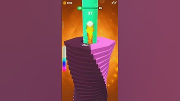 Drop Stack Ball Game Level 33 - short video - More Gaming