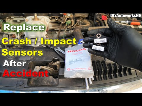 Front CRASH Impact Sensor Replacement / Front IMPACT Sensor LOCATION / Honda Accords 2013 - 2017