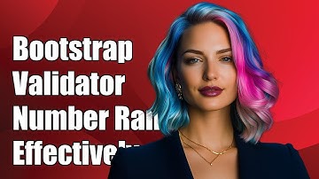 Bootstrap Validator: How to Validate Number Range Effectively