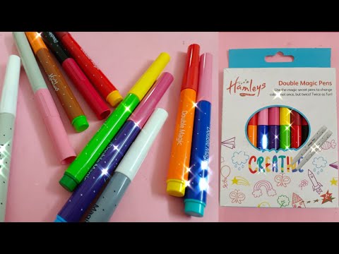 Double magic pens | Review of double magic pens from Hamleys - YouTube
