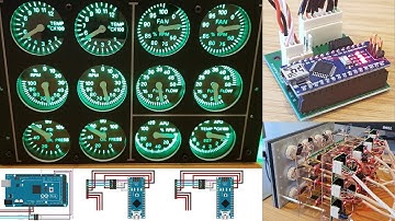 Simpit A10C - Engine Instrument Panel via RS485 (MAX487 Transceiver) Network