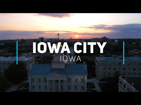 Iowa City and The University of Iowa | 4K drone footage