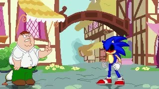 AN Mugen Request #299: Pingu & Peter Griffin VS Rainbow Dash & Sonic.exe