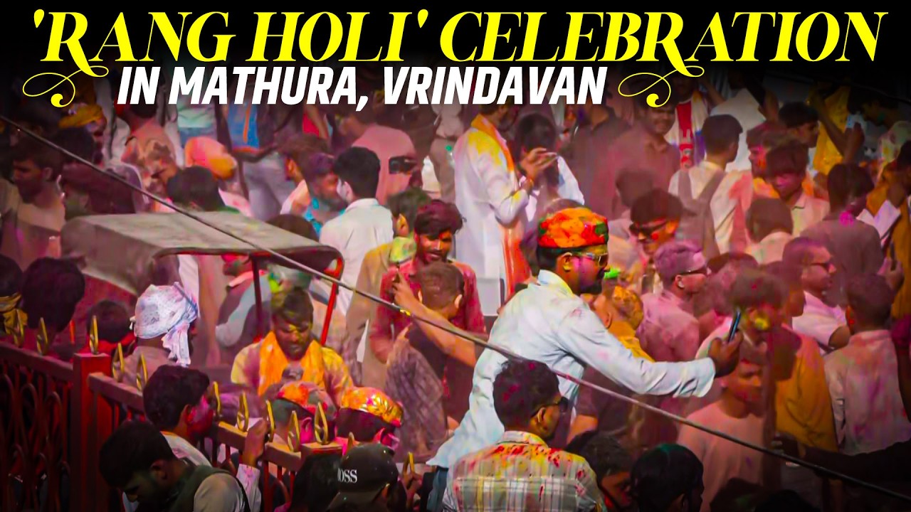 LIVE: Grand 'Rang Holi' Celebration in Vrindavan I Prem Mandir Holi | Banke Bihari Temple | Mathura