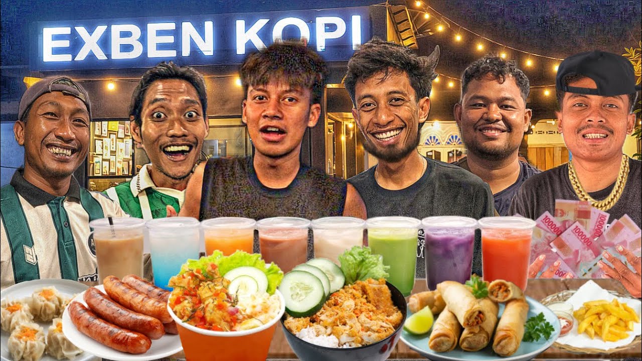 BORONG SEMUA MENU DI USAHA MILIK BOS UNTUK TRAKTIR TEMAN DI TONGKRONGAN‼️