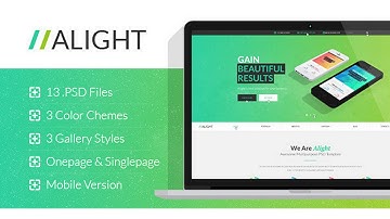 Alight - Multipurpose Onepage & Multipage PSD | Themeforest Website Templates and Themes