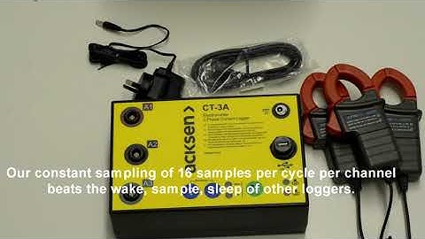 CT 3A RS 60A400A Current Logger Overview