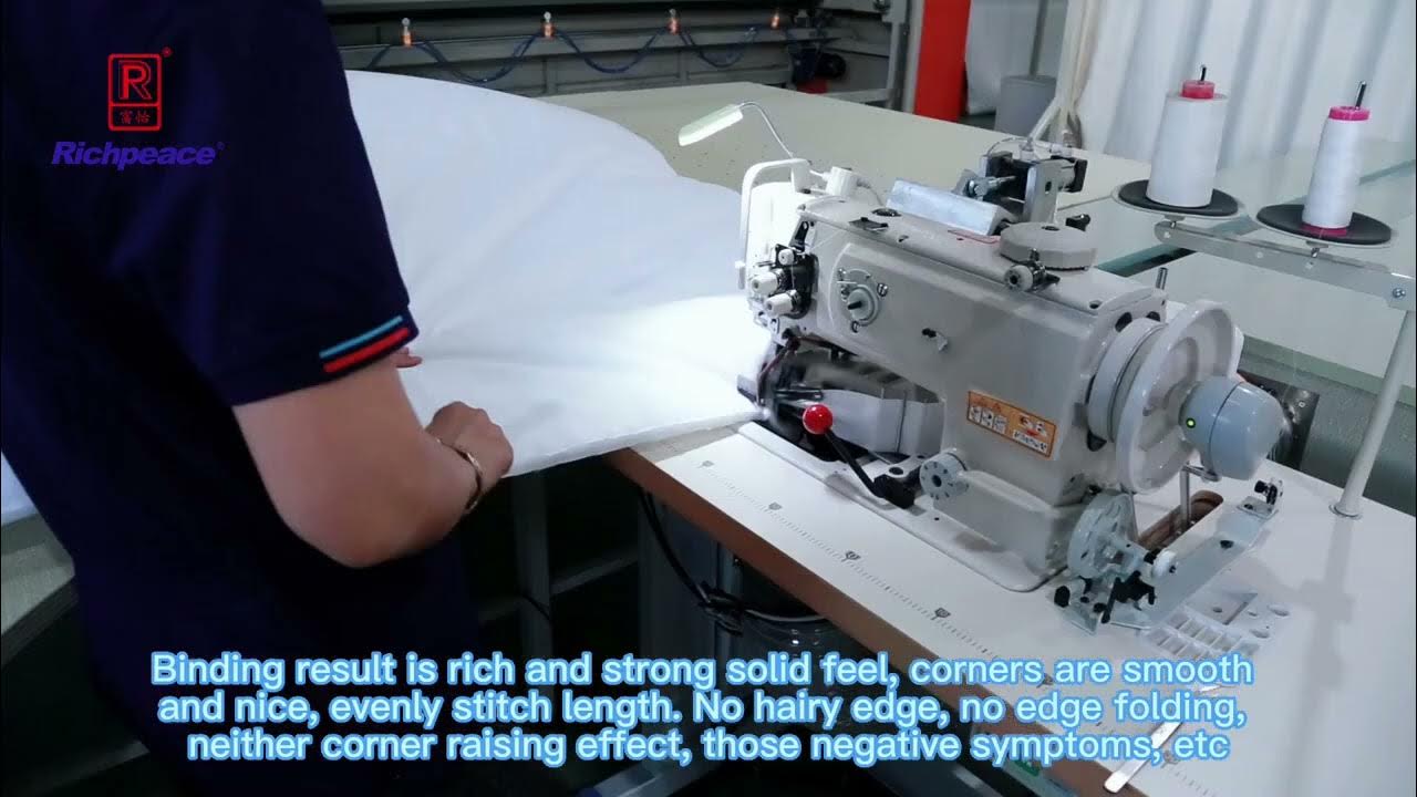 How to Make Comforter Tape Binding with Semi Auto Sewing Machine YouTube