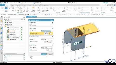 NX12 Tutorial - Thiết Kế Cơ Bản - Đính Kèm Lại Phác Họa