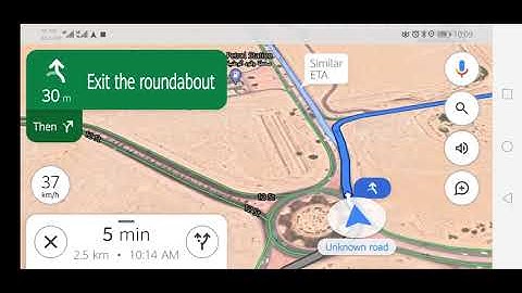 Kuwait driving with Google map navigation