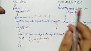 destructor in c++ in hindi | Program | Object oriented C++ | Lec-82 | Niharika panda