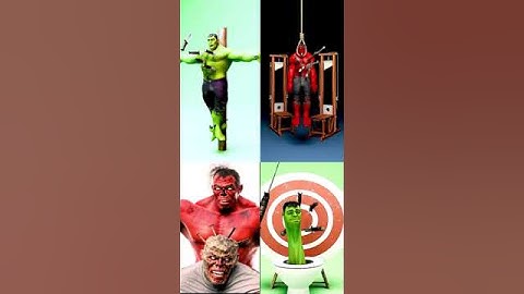 The best episodes of the Green and Red Hulk battles  ! #shorts  #3danimation