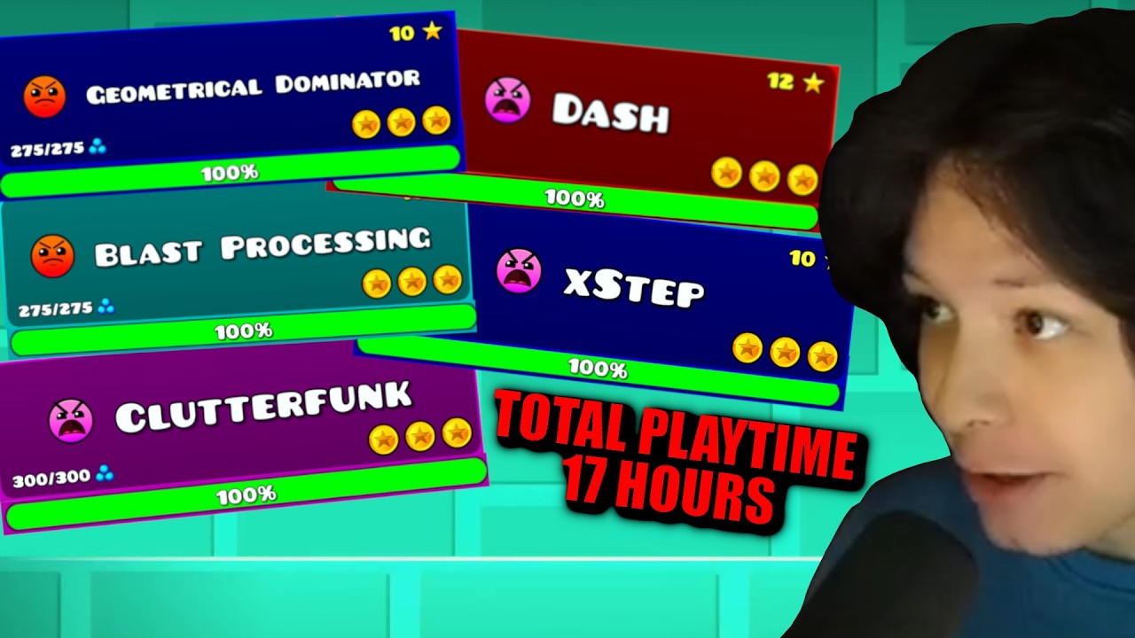Stalliongd They told a new player these Geometry Dash levels take weeks. (17 Hours ...