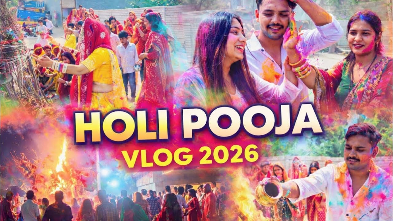 Holi Pooja vlog Masti