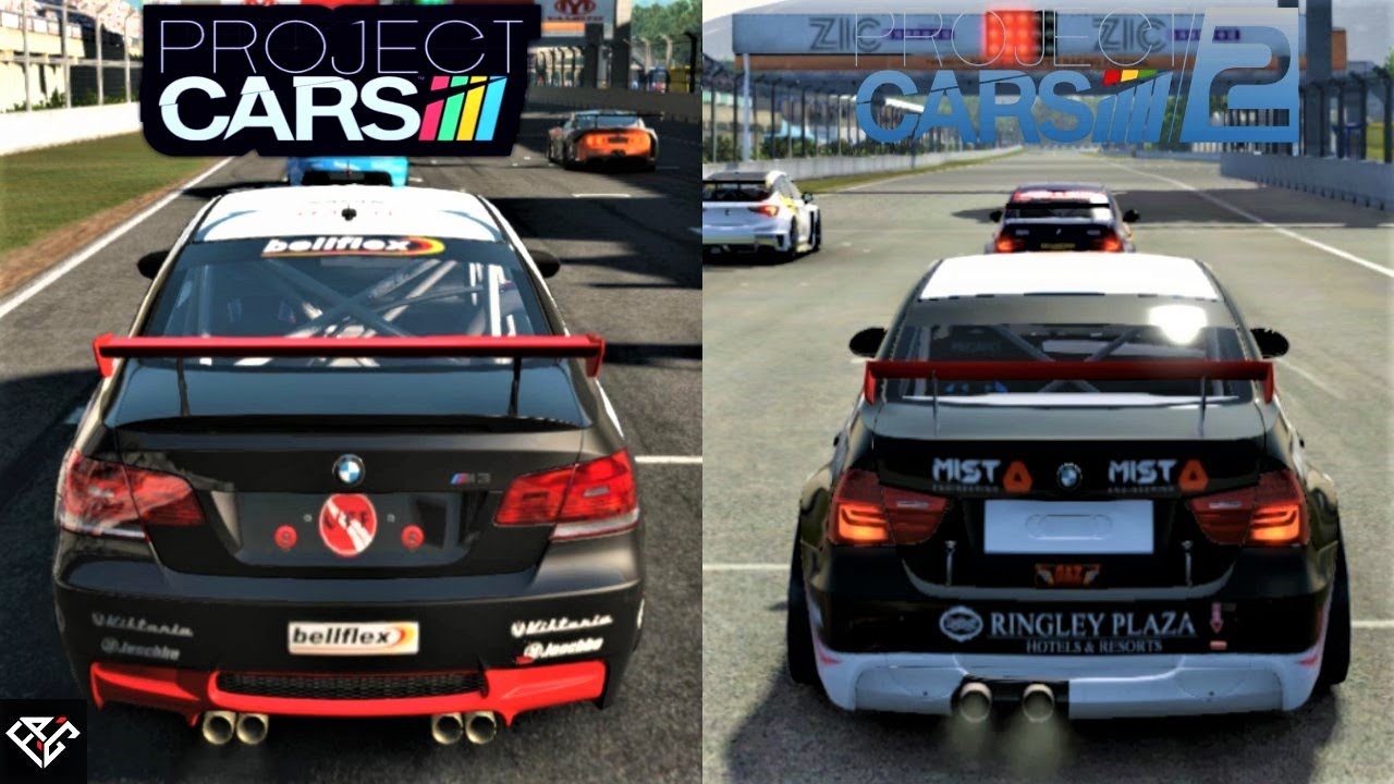 Project Cars Vs Project Cars 2 Feat. BMW M3 GT4 VS BMW 320TC YouTube