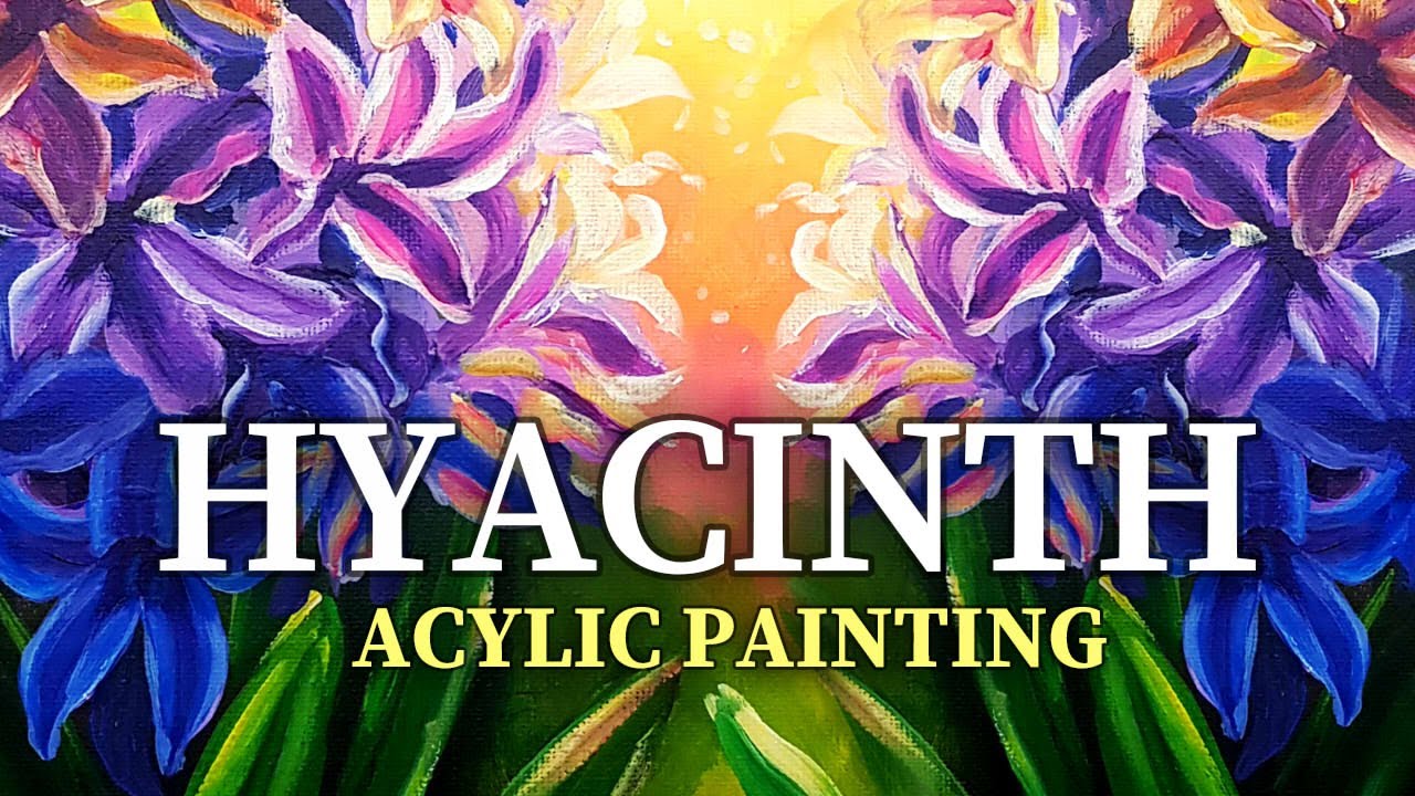 Painting Hyacinth / Acrylic painting /아크릴화 / 125 YouTube