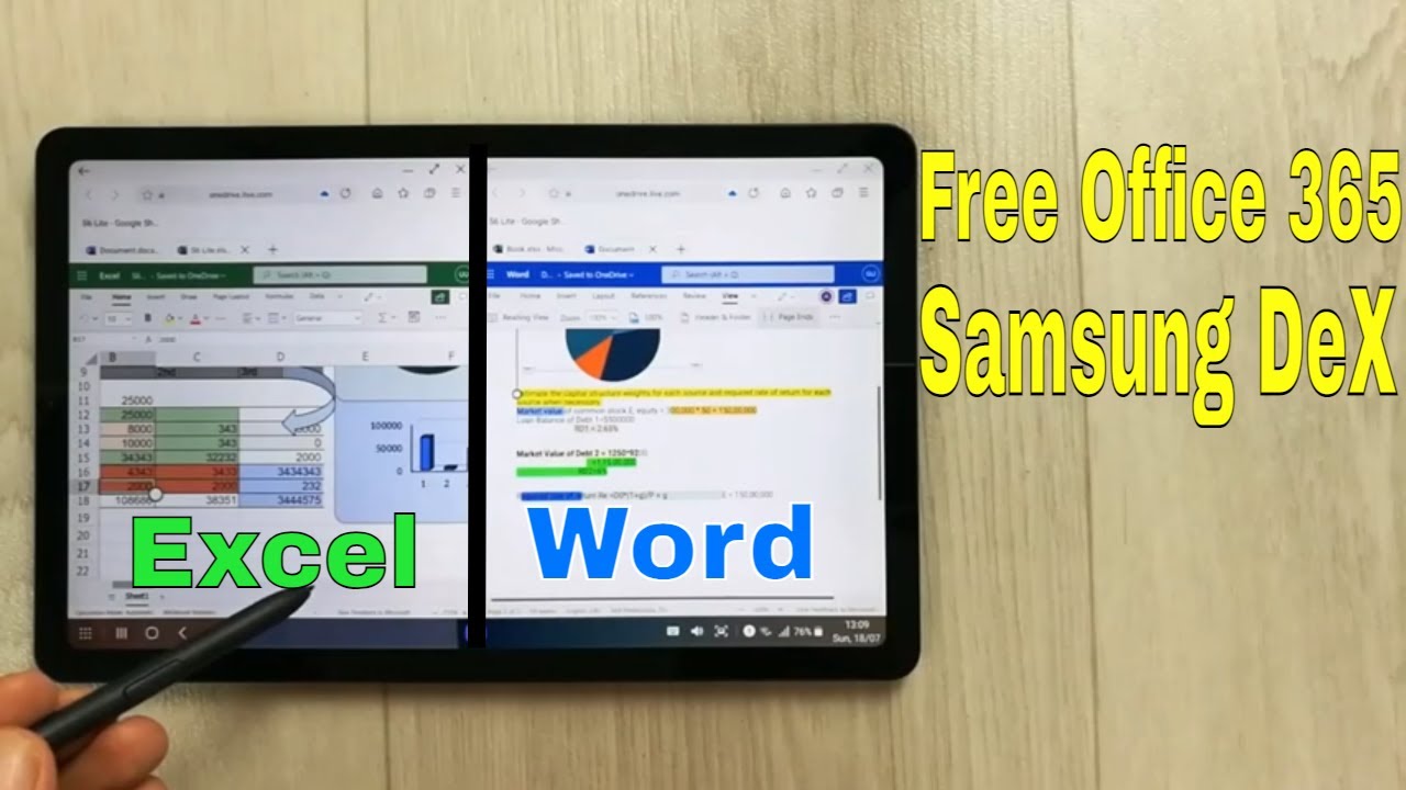 How To Get Office 365 For Free On Samsung DeX (Word, Excel, PowerPoint,  outlook) - YouTube