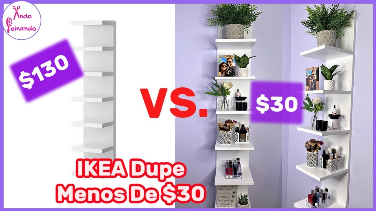 CÓMO UNA ESTANTERÍA DE MADERA DIY ESTILO IKEA - YouTube