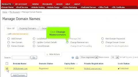 Creating Private Nameservers at MelbourneIT.com.au