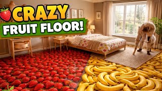 Crazy Fruit Floor Experiment Strawberry Vs Banana Room