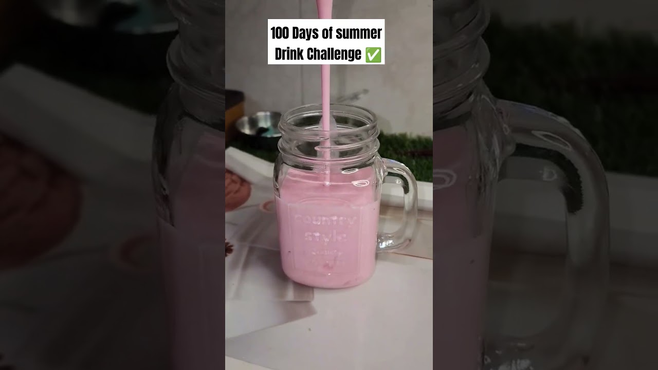 Rooh Afza Lassi 11/100 days of summer Drink Challenge ✅ 