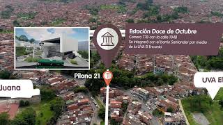 Recorrido Proyecto Metrocable Picacho - Metro de Medellín