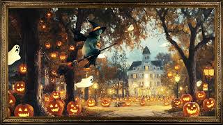 Halloween Witch & Ghosts 🎃 | Vintage Frame TV Art | Digital Wall Art for TV