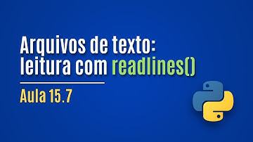 [Python] Aula 15.7 - Arquivos de texto (leitura com readlines)