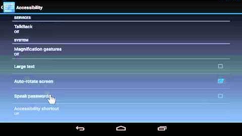 Google Nexus Display Extra Large Text