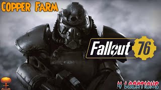 Fallout 76 | Copper Farming (Four locations) Best Copper Farm locations!