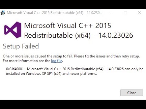Fix Microsoft Visual C++ Error 0x81f40001 on Windows 11/10
