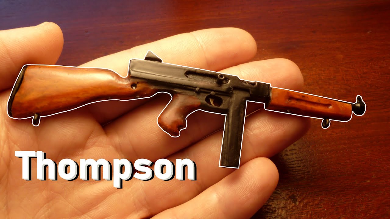 Mini M1A1 Thompson 1:7 (Tommy gun) - YouTube