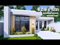 Simple house  house design idea   92m x 12m 3bedrooms 110sqm