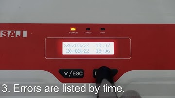 Sununo Plus: How to Check Error History