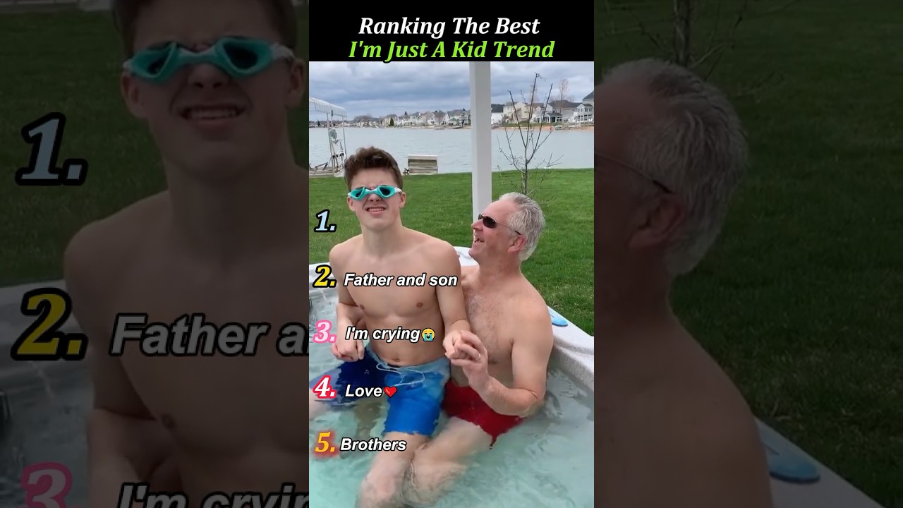 Ranking The Best I'm Just A Kid Trend #trend #shorts #nostalgia