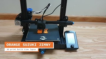 3D print - Orange Suzuki Jimny