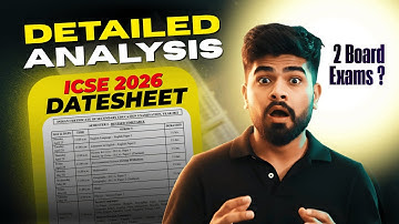 📅 ICSE 2026 Datesheet Released! Full Analysis + Shocking Changes!