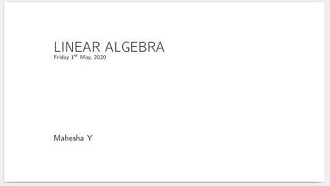 18EC44 ESLA Module-4 Linear Algebra